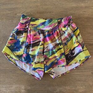 Lululemon Hotty Hot low-rise lined running shorts-Catalyst Multi-Size 4‎ TALL
